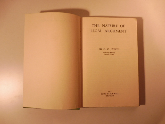 The nature fo legal argument